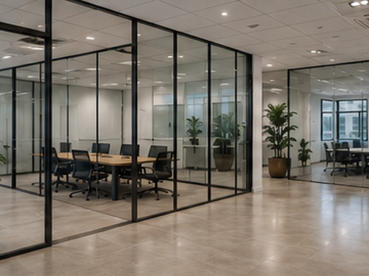 Office glass partition